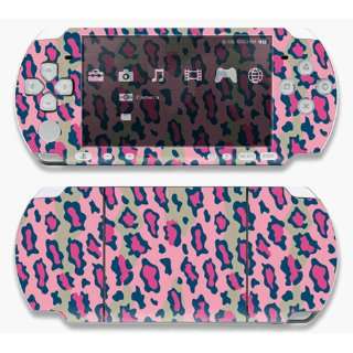 Sony PSP Slim 3000 Skin Decal Sticker   Pink Leopard~