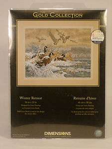 Winter Retreat counted cross stitch kit new Dimensions Gold Collection 