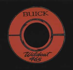 Buick 465 Wildcat Air Cleaner Decal   10 Red on Silver  