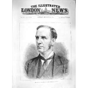  1886 ANTIQUE PORTRAIT JOHN MORLEY SECRETARY IRELAND