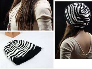 New Women Leisure Slouchy Knitting Soft Thick Winter Beanie Hat  