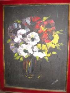 Academy Award Winner Stan Winston Oil Painting Flowers  