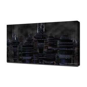 Gotham City   Canvas Art   Framed Size 32x48   Ready To Hang:  