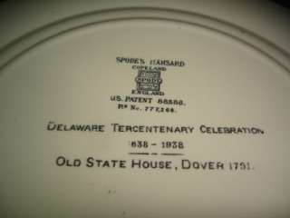 Spodes Mansard Copeland Old State House Dover Plate  