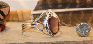 Sterling Silver & Purple Spiny Oyster Navajo Bracelet  