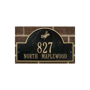  DODGERS Personalized Arched Address Plaque Patio, Lawn & Garden