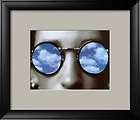 Blue Framed Dennis Mukai Print Blue Eyes  
