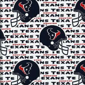  NFL Houston Texans Cotton Printed Fabric  Per Yard: Sports 