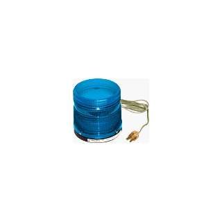   Mini I Low Profile Single Flash AC Strobe w/ AC cord set Blue 120VAC