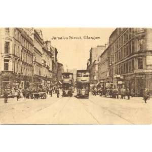 1910 Vintage Postcard Jamaica Street Glasgow Scotland