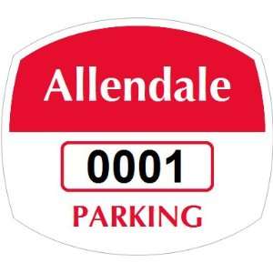  Parking Labels   Design OS8 Static Cling Clear Permit, 2 