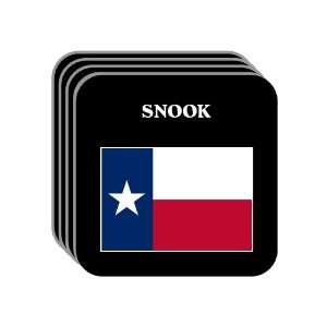  US State Flag   SNOOK, Texas (TX) Set of 4 Mini Mousepad 