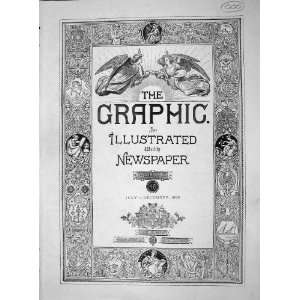 1893 FRONT PAGE GRAPHIC ILLUSTRATED LONDON NEWSPAPER