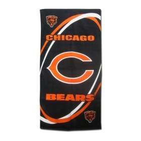  Chicago Bears Beach Bath Towel: Sports & Outdoors