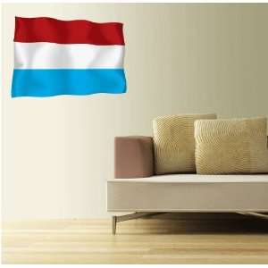  LUXEMBOURG Flag Wall Decal Room Decor Sticker 25 x 18 