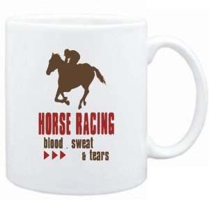  New  Horse Racing  Blood , Sweat & Tears  Mug Sports 