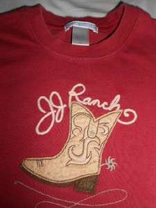BOYS SIZE 5T JANIE AND JACK JJ RANCH COWBOY BOOT SHORT SLEEVED SHIRT 