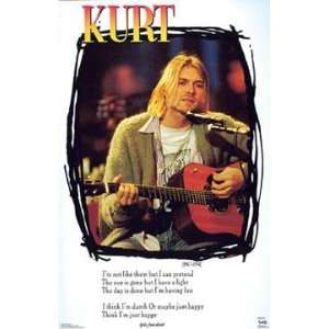  Nirvana, Kurt Cobain Poster