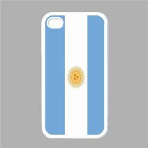 Argentina Flag White Iphone 4   Iphone 4s Case