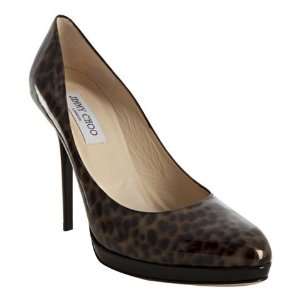   Choo brown leopard print patent leather Ailsa pumps: Everything Else