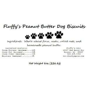   All Natural Homemade Peanut Butter Dog Biscuits 