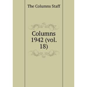  Columns. 1942 (vol. 18) The Columns Staff Books