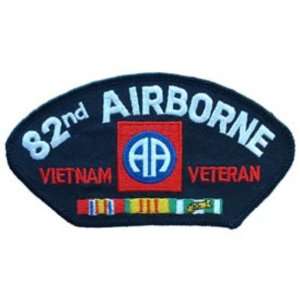  U.S. Army 82nd Airborne Vietnam Veteran Hat Patch 2 3/4 x 