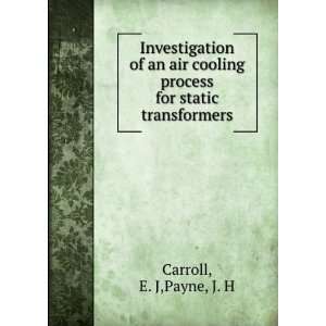  Investigation of an air cooling process for static 