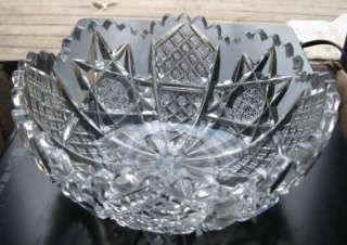 Signed HAWKES American Brilliant Cut Glass 8 Bowl Antique  