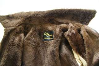 Vintage Cal Craft California Faux Fur Lined Indie Winter Jacket Coat 