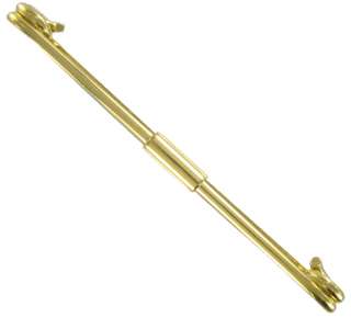 New Gold Plated Mens Collar Bar Clip 2 1/2  