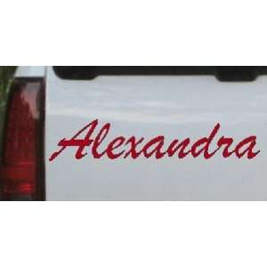  Alexandra Car Window Wall Laptop Decal Sticker    Red 8in 