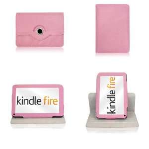   Kindle Fire PINK  BUNDLE  360° Rotating Case 