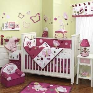  Raspberry Swirl Nursery Crib Sheet: Baby