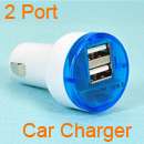 Dual Ports USB Car Charger Adapter for iPad iPhone 4G iPod Black