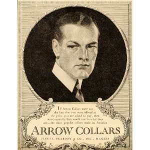 1920 Vintage Ad J. C. Leyendecker Arrow Collars Cluett Peabody WDT Man 