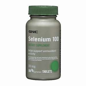  GNC Selenium 100, Vegetarian Tablets, 100 ea Health 