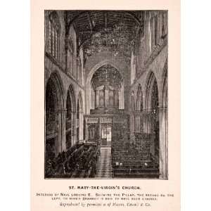   Cranmer English Gothic   Original Halftone Print