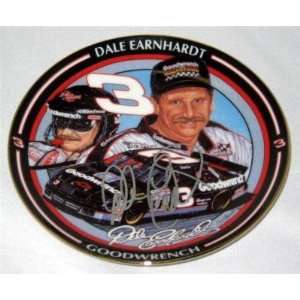Dale Earnhardt Sr. Signed Plate Psa Coa   NASCAR Dinner Sets:  