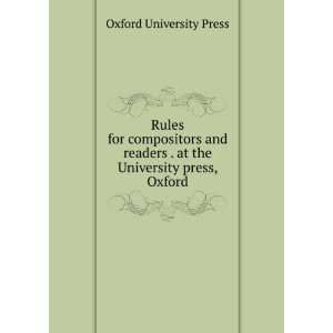   . at the University press, Oxford: Oxford University Press: Books