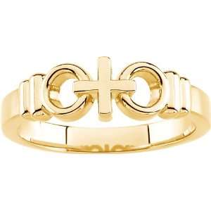   Gold Joined by Christ Ring  Ladies Size 6: Diamond Designs: Jewelry