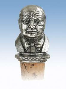 Bottle Stopper,Winston Churchill (No 3) with Neck Ring.  