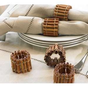   : Pottery Barn Cinnamon Stick Napkin Ring, Set of 6: Kitchen & Dining