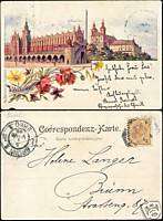 poland, KRAKOW, Sukiennice, Skatka (1898) Stamp Litho  