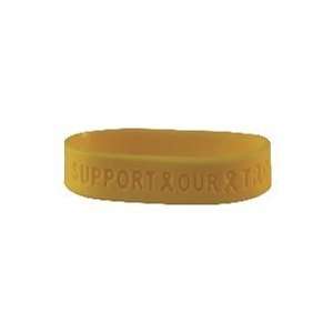  Support Our Troops Silicone Bracelet Yellow Pack of 25 