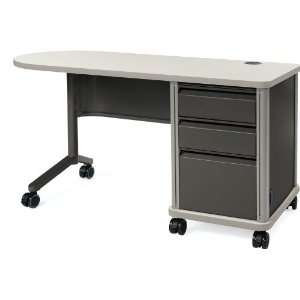   Teacher Station with File and Drawer Storage