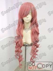 CURLY 90cm 36 MILKSHAKE PINK long cosplay wig MAGNET LUKA  