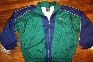 vtg 90s ADIDAS TREFOIL nylon windbreaker jacket  