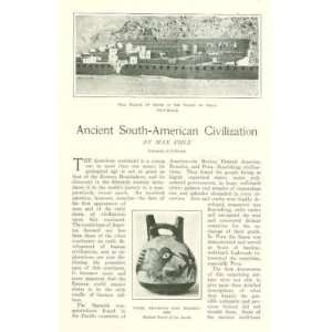  1903 Ancient South American Civilization Incas Pisco 