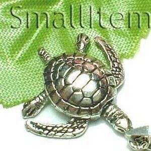 925 STERLING SILVER SEA TURTLE (MOVES) CHARM / PENDANT  